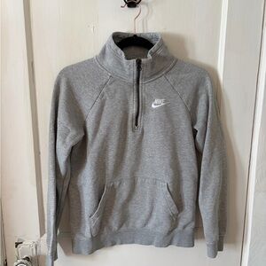 Nike Women’s Gray Half-Zip Sweater